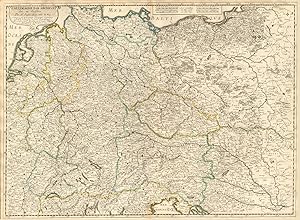 Seller image for L'Allemagne par archeves. Chs et Eveschs [This title has been overlaid onto the original title of the map: "Carte Generale de l'Empire d'Allemagne et Pays Circonvoisins."] for sale by Antiqua Print Gallery