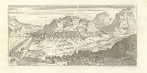 Veue de Mont Melian du costé de la Perouse [View of Montmélian]