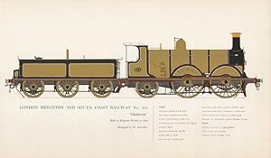 London Brighton and South Coast railway No 214 "Gladstone". Built at Brighton Works in 1882. Desi...