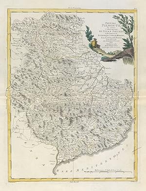 Parte del Piemonte, che contiene I Marchesati di Susa, e Saluzzo, I distretti di Lucerna, di Cune...