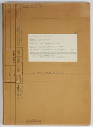 Imagen del vendedor de Ottica industriale. 1942 Mailand (Ulrico Hoepli). bersetzung ins Deutsche der Seiten 3 - 284: Il progretto analitico dei sistemi di lenti "Der analytische Entwurf von Linsensystemen". a la venta por Antiq. F.-D. Shn - Medicusbooks.Com