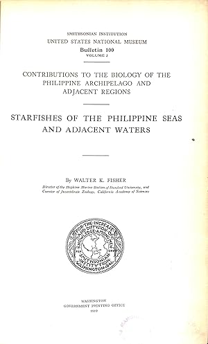 Bild des Verkufers fr Starfishes of the Philippine Seas and Adjacent Waters zum Verkauf von WeBuyBooks