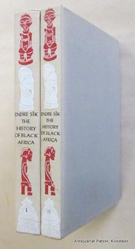 Bild des Verkufers fr The History of Black Africa. Translated by Sandor Simon. Volume 1 & 2 (von 4). Budapest, Akademiai Kiado, 1966. Mit zahlreichen Tafelabbildungen u. Karten. 397 S., 1 Bl.; 323 S. Or.-Lwd.; Rcken verblasst. - Anfangs jeweils Widmungseintrag. zum Verkauf von Jrgen Patzer