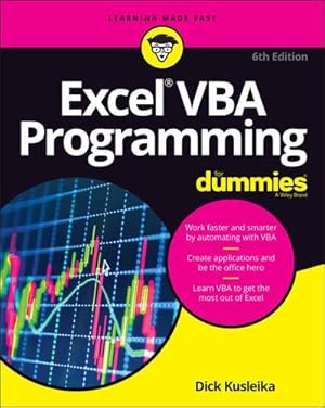 Immagine del venditore per Excel VBA Programming For Dummies (For Dummies (Computer/Tech)) by Kusleika, Dick, Alexander, Michael [Paperback ] venduto da booksXpress