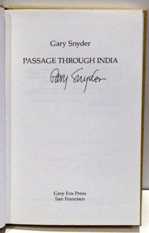 Seller image for PASSAGE THROUGH INDIA [SIGNED] for sale by RON RAMSWICK BOOKS, IOBA