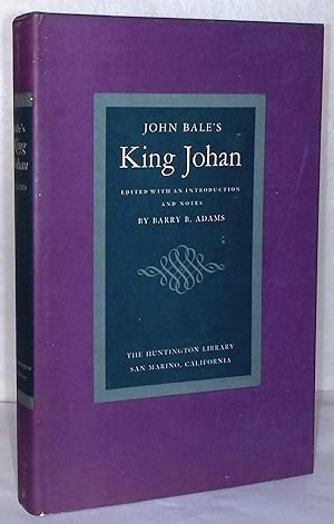 Bild des Verkufers fr John Bale's King Johan zum Verkauf von San Francisco Book Company