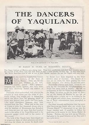 Seller image for The Dancers of Yaquiland, State of Sonora, Mexico. 1911. This is an original article from the Wide World Magazine. for sale by Cosmo Books
