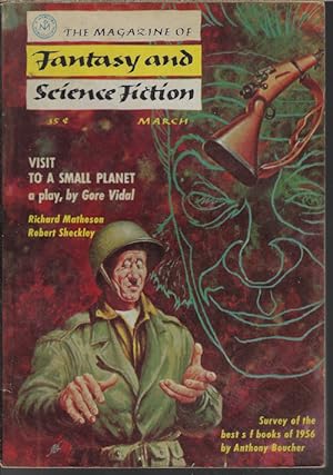Immagine del venditore per The Magazine of FANTASY AND SCIENCE FICTION (F&SF): March, Mar. 1957 ("Visit to a Small Planet") venduto da Books from the Crypt