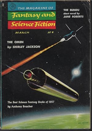 Imagen del vendedor de The Magazine of FANTASY AND SCIENCE FICTION (F&SF): March, Mar. 1958 a la venta por Books from the Crypt