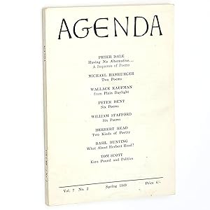 Seller image for Agenda (Spring 1969, Vol. 7, No. 2) for sale by Boyd Used & Rare Books