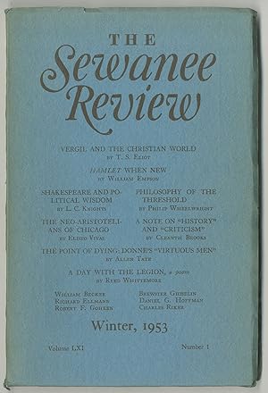 Seller image for The Sewanee Review - Volume LXI, Number 1, January-March, 1953 for sale by Between the Covers-Rare Books, Inc. ABAA