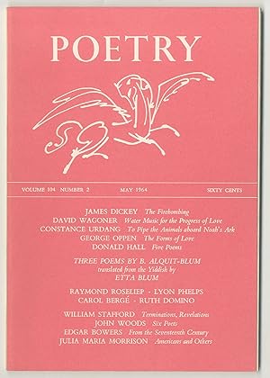 Bild des Verkufers fr Poetry: Volume CIV, Number 2, July 1964 zum Verkauf von Between the Covers-Rare Books, Inc. ABAA