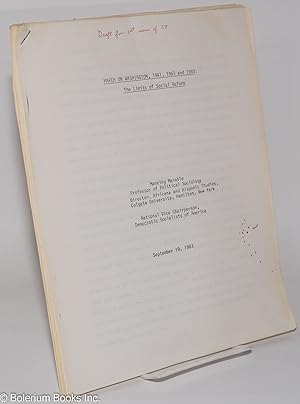 March on Washington, 1941, 1963 and 1983, the limits of social reform [Pen note on title page:] D...