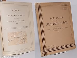 Specimens des Principales Cartes publiees par l'Institut Geographique National. Pour se procurer ...