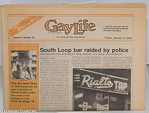 Seller image for GayLife: the Midwest gay newsleader; vol. 5, #29, Friday, Jan. 4, 1980: South Loop Bar raided by Police for sale by Bolerium Books Inc.