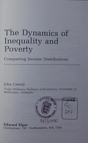 Bild des Verkufers fr The dynamics of inequality and poverty. comparing income distributions. zum Verkauf von Antiquariat Bookfarm