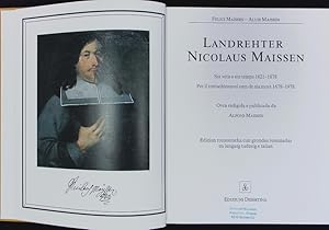 Imagen del vendedor de Landrehter Nicolaus Maissen. Sia veta e siu temps 1621-1678. a la venta por Antiquariat Bookfarm