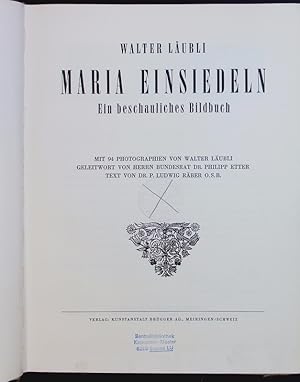 Seller image for Maria Einsiedeln. Ein beschauliches Bildbuch. for sale by Antiquariat Bookfarm