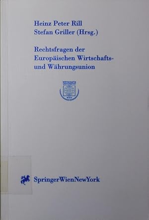 Immagine del venditore per Rechtsfragen der Europischen Wirtschafts- und Whrungsunion. venduto da Antiquariat Bookfarm