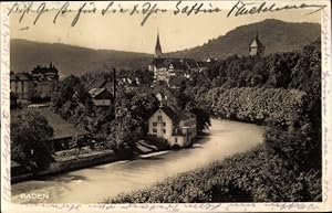 Ansichtskarte / Postkarte Baden Kanton Aargau, Ort, Kirche, Umgebung