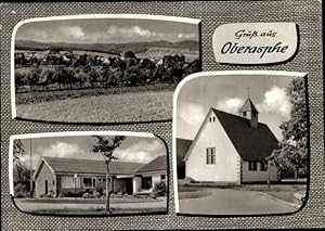 Seller image for Ansichtskarte / Postkarte Mnchhausen am Christenberg Hessen, Teilansicht, Kirche, Gebude for sale by akpool GmbH