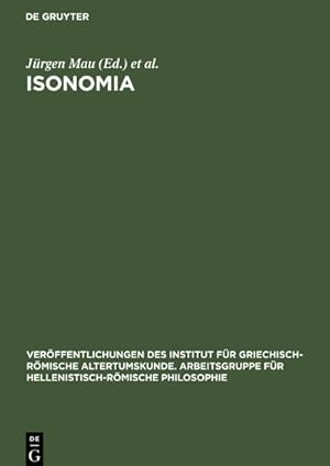 Seller image for Isonomia for sale by AHA-BUCH GmbH
