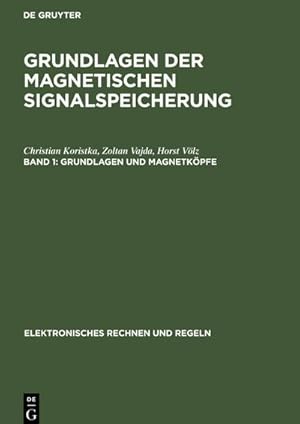 Imagen del vendedor de Grundlagen und Magnetkpfe a la venta por AHA-BUCH GmbH