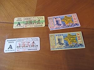 Indianapolis 500 Mile Race May 30, 1952- Four Different Kinds Of Tickets