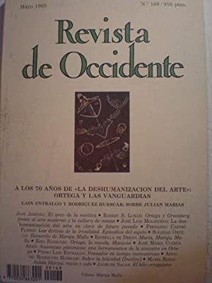 REVISTA DE OCCIDENTE 168 Mayo 1995