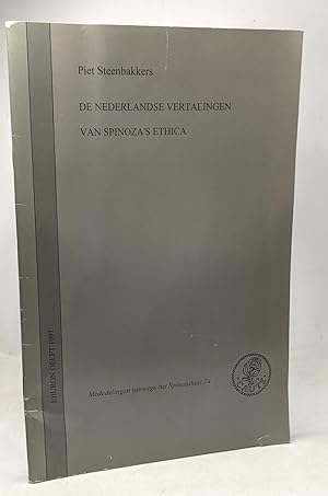 Seller image for NEDERLANDSE VERTALINGEN VAN SPINOZA'S ET for sale by crealivres