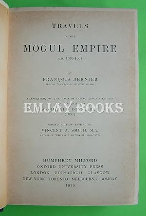 Immagine del venditore per Travels in the Mogul Empire. venduto da EmJay Books