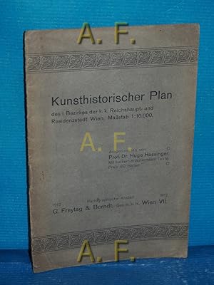 Imagen del vendedor de Kunsthistorischer Plan des I. Bezirkes der k. k. Reichshaupt- und Residenzstadt Wien, 1 : 10.000 (ca. 34,5 x 32,5 cm) a la venta por Antiquarische Fundgrube e.U.