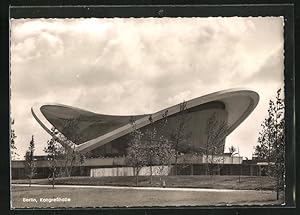 Bild des Verkufers fr Ansichtskarte Berlin, Kongresshalle im Tiergarten, Architekt Hug A. Stubbins zum Verkauf von Bartko-Reher