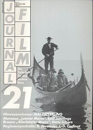 Image du vendeur pour journal film. Die Zeitschrift fr das andere Kino Heft Nr. 21 (April/Mai 1990). Filmrezensionen: MAI ZETTERLING. Murnaus `Letzter Mann`, Emil Jannings. Brauns `Allerletzter Mann`, Hans Albers. Regisseurportraits: B. Tavernier, J.-D. Cadinot. mis en vente par Versandantiquariat  Rainer Wlfel