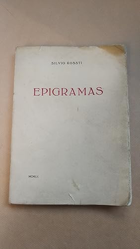 Image du vendeur pour Epigramas. mis en vente par LIBRERIA ANTICUARIA LUCES DE BOHEMIA