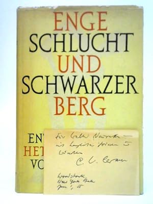 Bild des Verkäufers für Enge Schlucht und Schwarzer Berg zum Verkauf von World of Rare Books