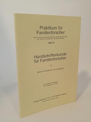 Handschriftenkunde für Familienforscher