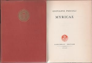 Immagine del venditore per Myricae - Giovanni Pascoli venduto da libreria biblos