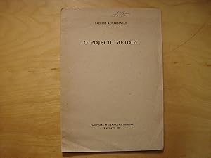 Seller image for O pojeciu metody for sale by Polish Bookstore in Ottawa