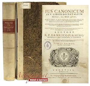 Jus canonicum in V. libros decretalium distributum, nova methodo explicatum, omnibus capitulis ti...