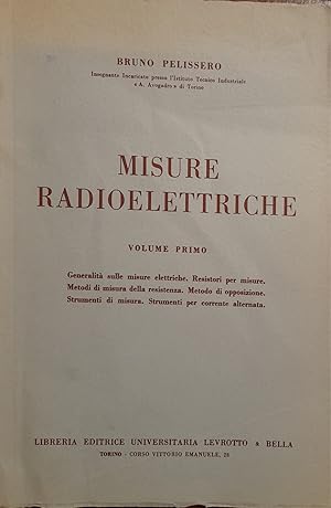 Misure radioelettriche (volume primo)