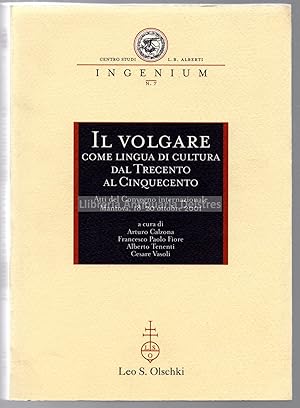 Bild des Verkufers fr Il volgare come lingua di cultura dal trecento al cinquecento. Atti del Convegno internazionale Mantova, 18-20 ottobre 2001. zum Verkauf von Llibreria Antiquria Delstres