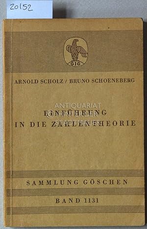 Einführung in die Zahlentheorie. [= Sammlung Göschen, Bd. 1131]