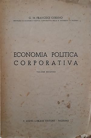 Economia politica corporativa (volume secondo)