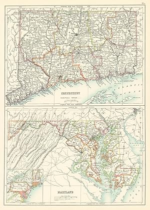 Connecticut and Maryland