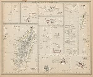 ISLANDS IN THE INDIAN OCEAN. Madagascar, Amirantes, Seychelle Archipelago, Socotra, Lakadive Isla...