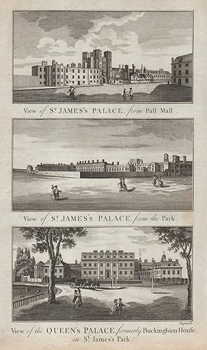 View of St. James's Palace, from Pall Mall // View of St. James's Palace, from the Park // View o...