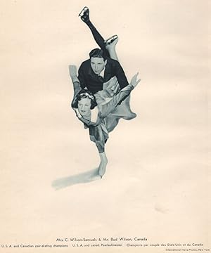 Seller image for Mrs. C. Wilson-Samuels & Mr. Bud Wilson, Canada. USA and Canadian pair-skating champions for sale by Antiqua Print Gallery
