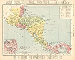 Central America; Inset Isthmus of Panama