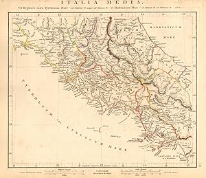 Italia Media vel Regiones intra Tyrrhenum Mare ( ab Umbrone f1. usque ad Silarum f1. ) et Hadriat...
